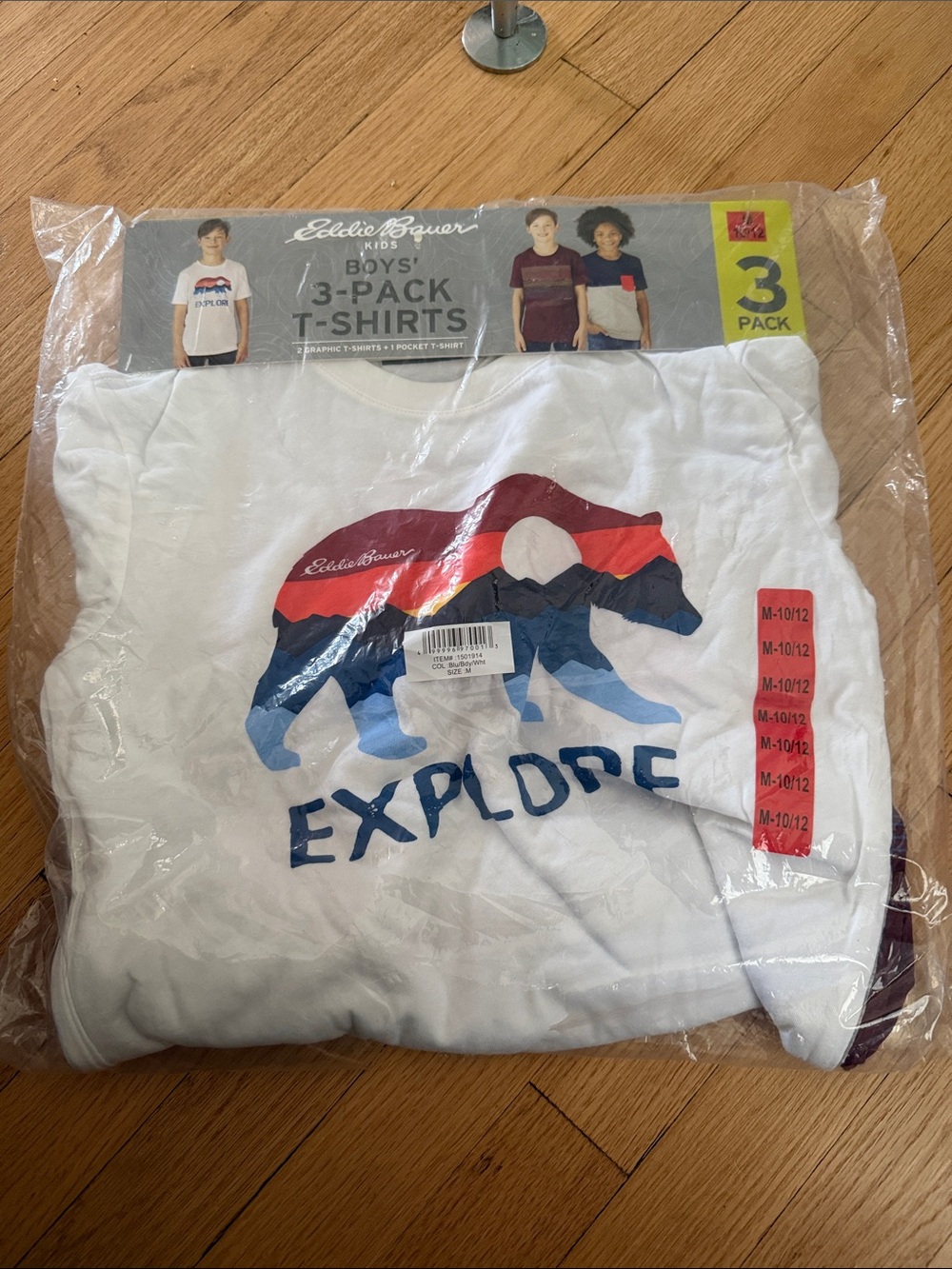 Eddie Bauer Kids White 'Explore' Graphic T-Shirt - 3-Pack